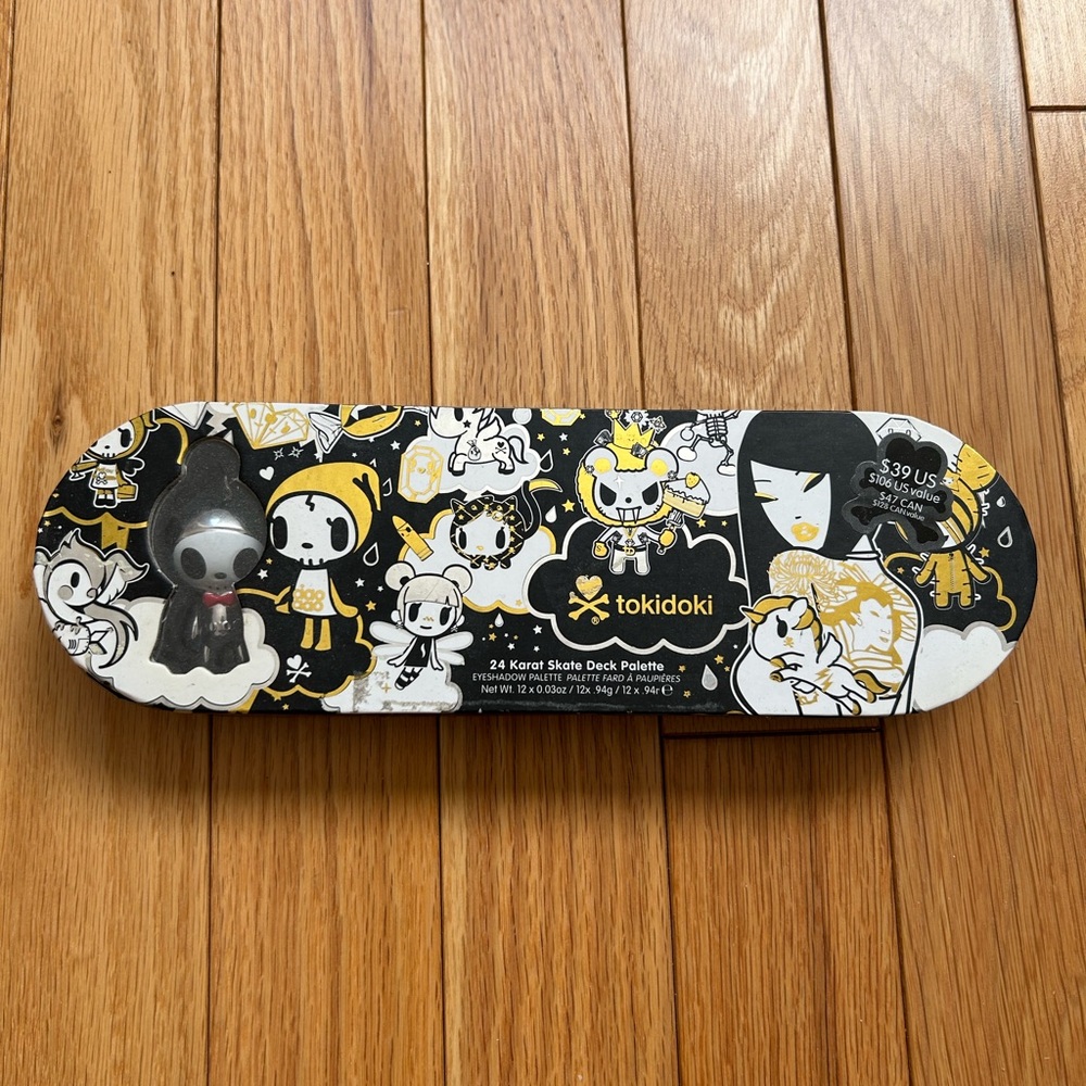 Tokidoki 24 Karat Skate Deck Palette (new, never used)